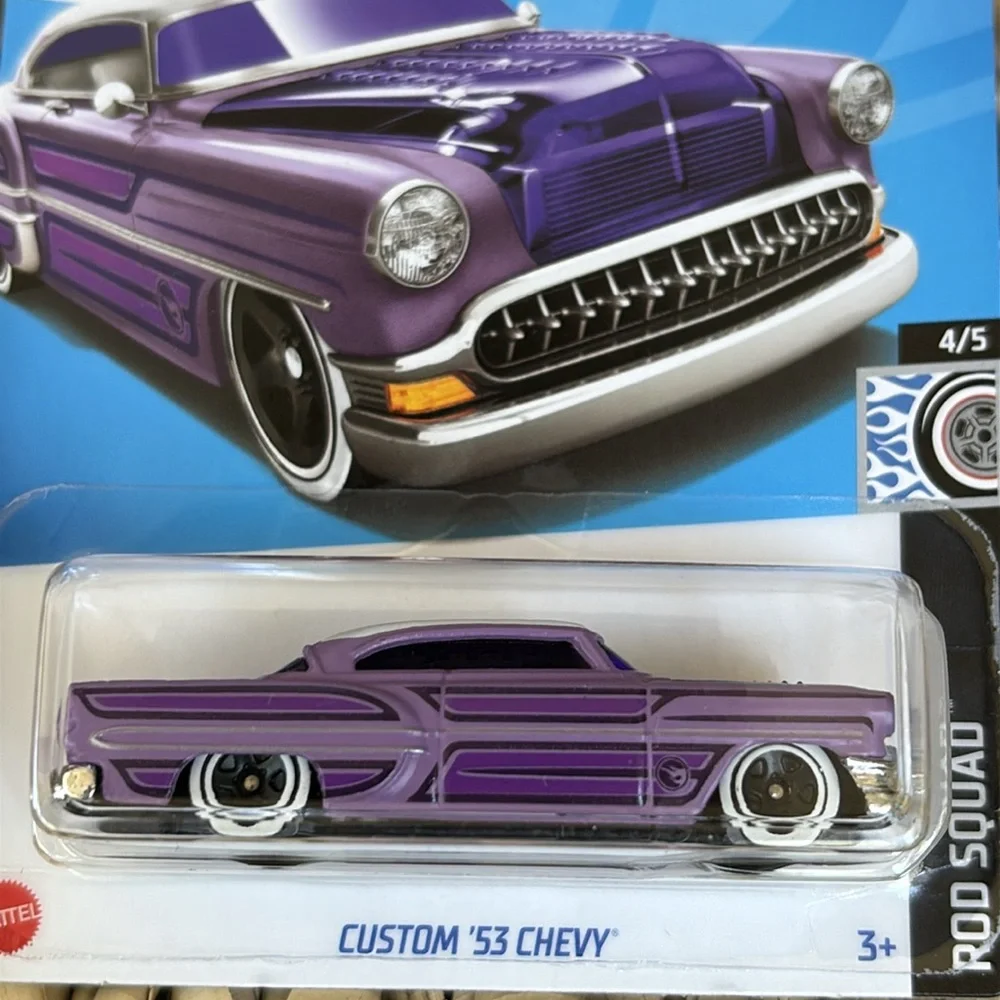 1953 Chevy Custom Treasure Hunt Hot Wheels 1950s 50 Chevrolet Purple Car 2024 🆕